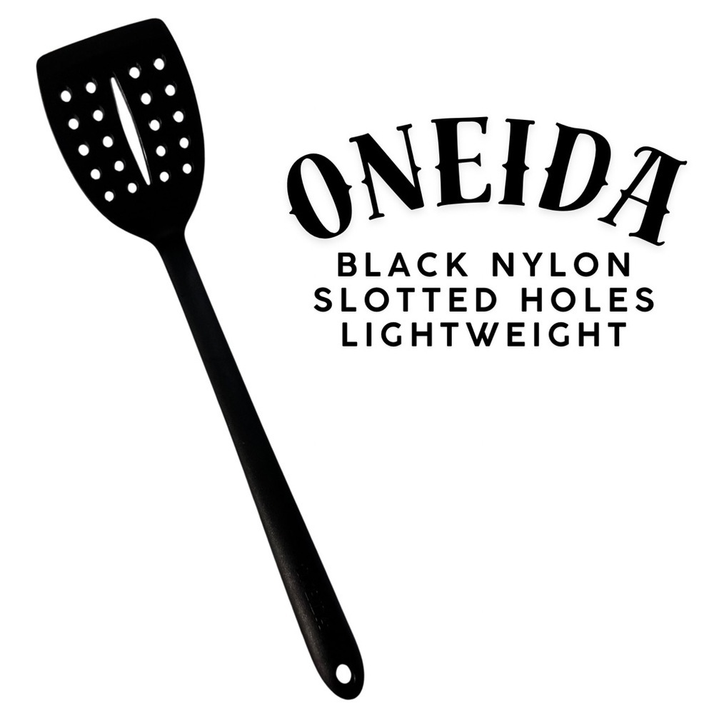 Oneida Black Nylon Slotted Spatula